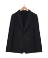 Lemaire Wool-blend Single-breasted Blazer In Black