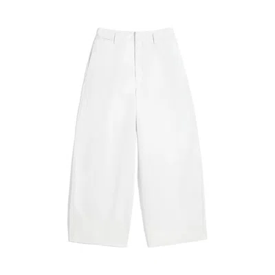 Pre-owned Lemaire Large Chino Pants 'rice Powder' | White | Women's Size 36