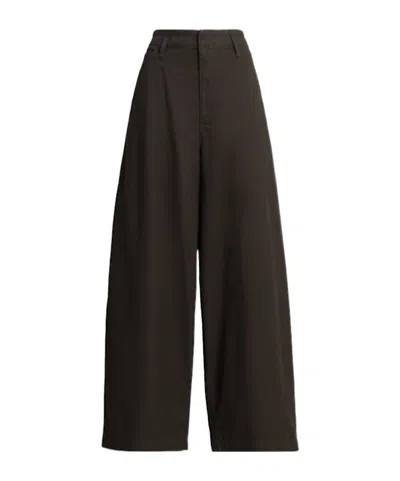 Lemaire Large Cotton Chino Pants -  - Women  - Brown - 40 Fr