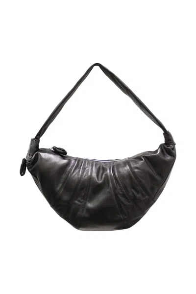 Lemaire Large Croissant Bag In Black
