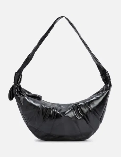 Lemaire Large Croissant Bag In Black