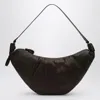 Lemaire Large Croissant Bag In Brown Leather In Brown