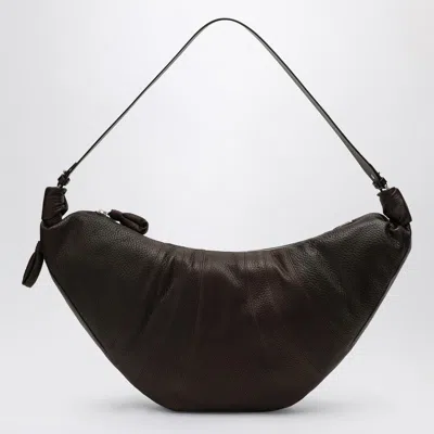 Lemaire Large Croissant Bag In Brown Leather Women
