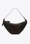 Lemaire Large Croissant Bag In Brown Leather In Brown