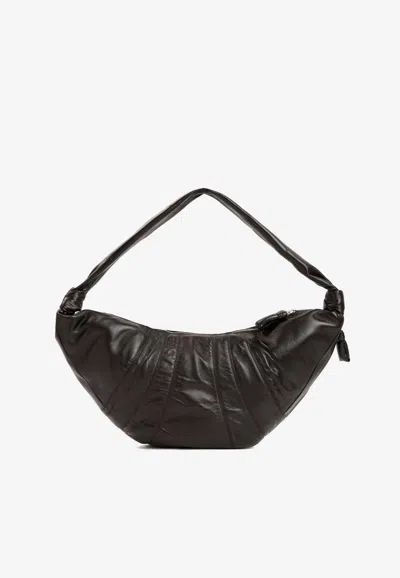 Lemaire Large Croissant Shoulder Bag In Brown