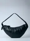 Lemaire Large Croissant Shoulder Bag In Black