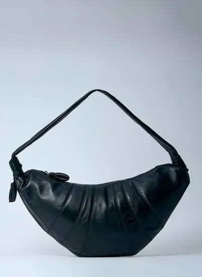Lemaire Large Croissant Shoulder Bag In Black