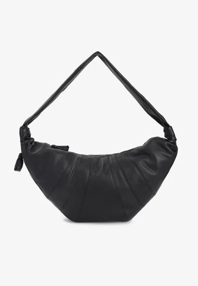 Lemaire Large Croissant Shoulder Bag In Black