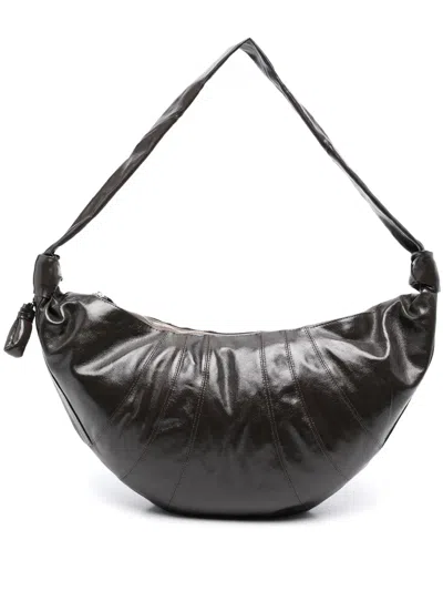 Lemaire Large Croissant Shoulder Bag In Brown