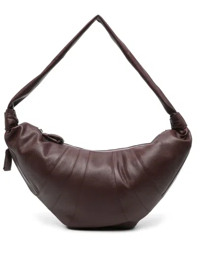 Lemaire Large Croissant Shoulder Bag In Brown