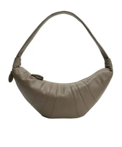 Lemaire Large Croissant Shoulder Bag In Gray