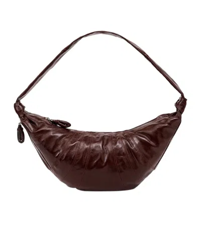 Lemaire Large Croissant Shoulder Bag In Brown