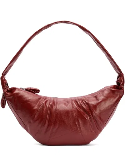 Lemaire Large Croissant Shoulder Bag In Red