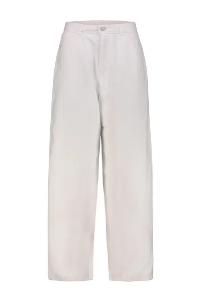 Lemaire Large Denim Pant In White