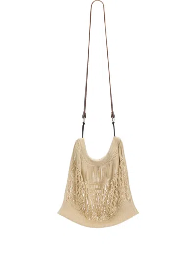 Lemaire Large Filt Net Cross Body Bag In 中性色