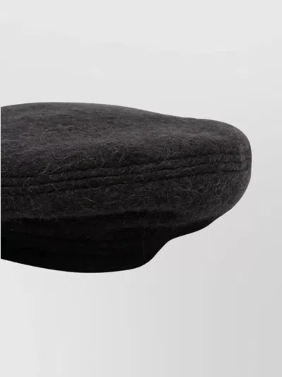 Lemaire Large Flat Crown Beret With Soft Texture In Gray