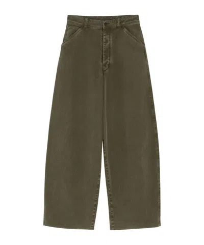 Lemaire Large Jeans In Green