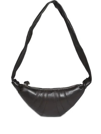 Lemaire Large Knotted Shoulder Bag In Black