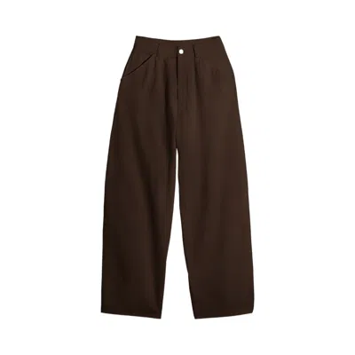 Pre-owned Lemaire Large Pants 'cacao' | Brown | Women's Size 36