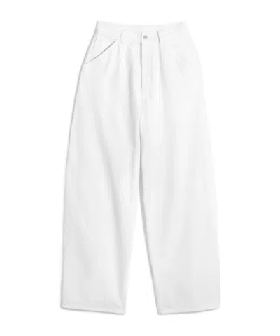 Lemaire Large Pants In Denim In White