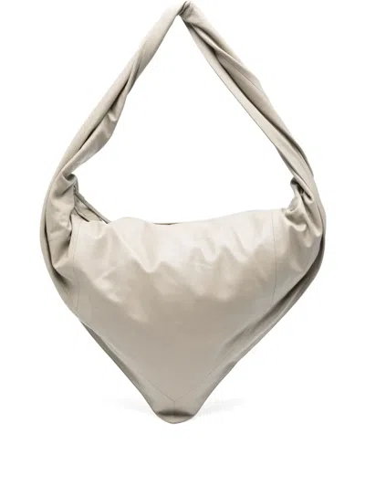 Lemaire Large Scarf Shoulder Bag In Gray