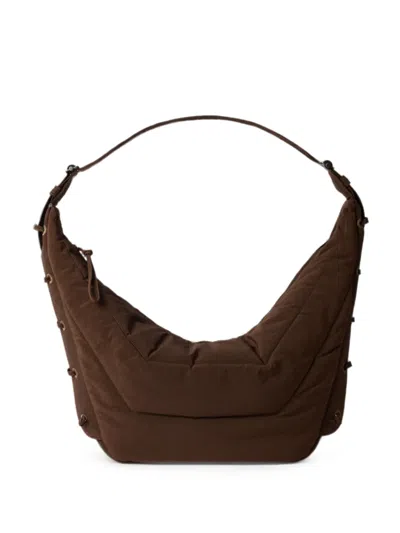Lemaire Large Soft Game Bag In Nylon Canvas In Pink