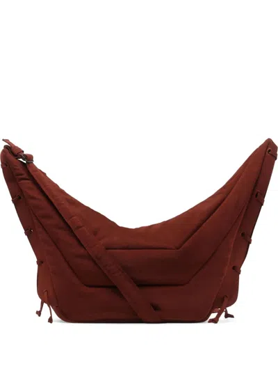 Lemaire Red Medium Soft Game Bag In Br400 Cherry