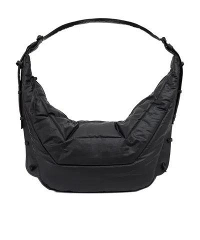Lemaire Large Soft Shoulder Bag In Black