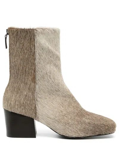 Lemaire Leather Ankle Boots In Neutrals
