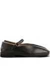 Lemaire Flat Ballerinas In Brown