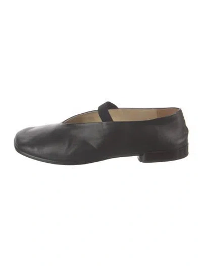 Pre-owned Lemaire Leather Ballet Flats In Black
