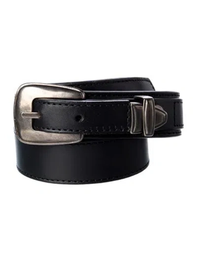 Pre-owned Lemaire Leather Belt In Black