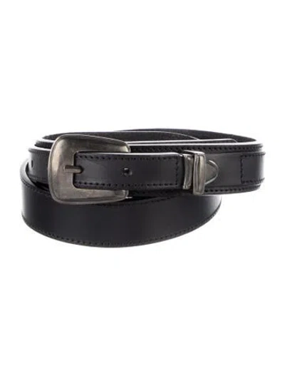 Pre-owned Lemaire Leather Belt In Black
