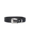 Lemaire Leather Belt In Black  