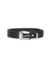 Lemaire Leather Belt In Black