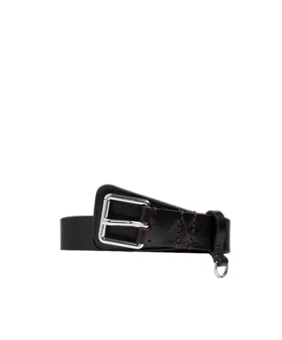 Lemaire Leather Belt In Black