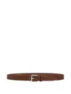 Lemaire Leather Belt In Brown