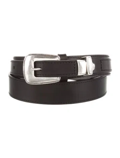 Pre-owned Lemaire Leather Belt W/ Tags In Black