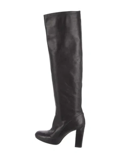 Pre-owned Lemaire Leather Boots In Black