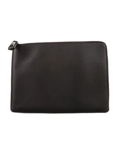 Pre-owned Lemaire Leather Brown Case