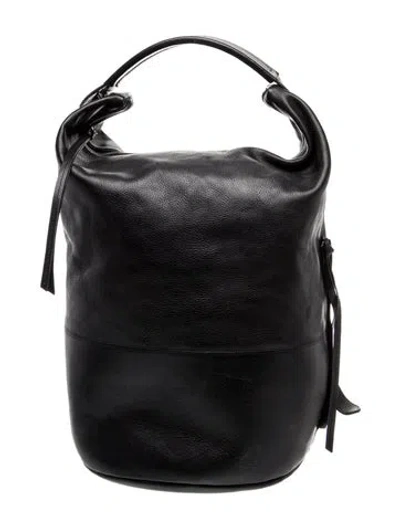Pre-owned Lemaire Leather Bucket Bag In Black