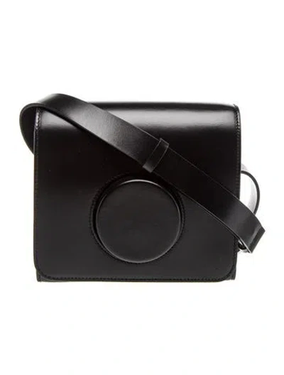 Pre-owned Lemaire Leather Camera Small In Black