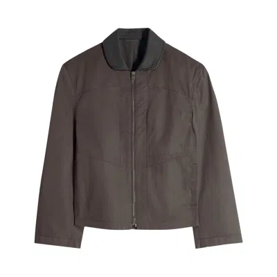 Pre-owned Lemaire Leather Collar Blouson 'ristretto' | Multi-color | Men's Size Xs