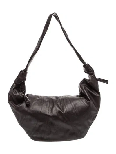 Pre-owned Lemaire Leather Croissant Bag Xl In Brown