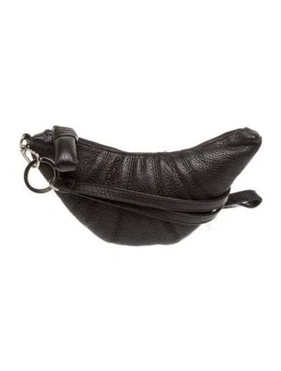 Pre-owned Lemaire Leather Croissant In Black