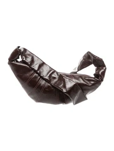 Pre-owned Lemaire Leather Croissant In Black