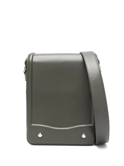 Lemaire Leather Crossbody Bag In Grün
