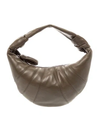 Pre-owned Lemaire Leather Fortune Croissant Mini In Brown