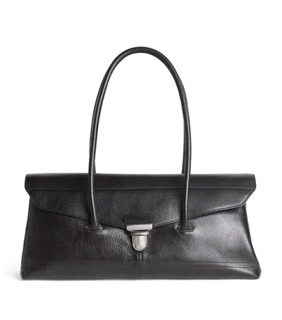 Lemaire Leather Gear Shoulder Bag In Brown