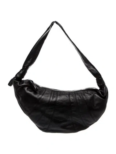 Pre-owned Lemaire Leather Hobo In Black